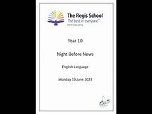 Video thumbnail for Year 10 English Language