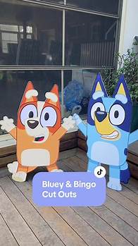 Video thumbnail for DIY Bluey and Bing Cut Outs for a Fun Birthday Party | Easy Step-by-Step Guide