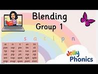 Video thumbnail for Jolly Phonics Group 1 Blending to Read ( s a t i p n)