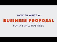 Video thumbnail for How to write a Business Proposal