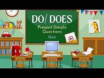 Video thumbnail for Do/ Does Present Simple Questions Quiz: Beginner Level English Grammar for ESL Students