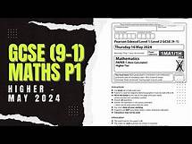Video thumbnail for GCSE Maths Edexcel May 2024 Higher Paper 1 Exam Walkthrough | 1MA1/1H