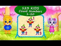 Video thumbnail for 123 Kids Numbers #2 - Learn to Count Numbers from 1 to 20 with Lucas and Ruby | RV AppStudios Games