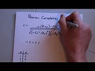 Video thumbnail for Calculating the Pearson Correlation Coefficient made easy