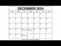 Video thumbnail for Free Printable December 2024 Calendar Templates With Holidays - Wiki Calendar