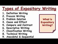 Video thumbnail for Types of Expository Writing/ What is Expository Writing/ Expository Writing Types