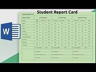 Video thumbnail for How to create Student Report Card in Ms word 2019 | Making Result Report Card in Microsoft word