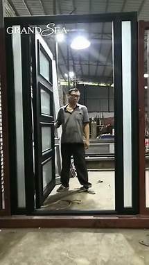 Video thumbnail for Modern exterior contemporary wrought iron doors with sidelight