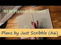 Video thumbnail for MUST SEE!! IN-DEPTH PLANNER REVIEW of PLANS by Just Scribble (in A6 Horizontal)