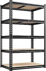 Video thumbnail for REIBII 2000LBS Storage Shelves 5 Tier Garage Shelving Heavy Duty Metal Shelving Adjustable Metal Shelf for Kitchen Pantry Basement 28" Wx 13.8" Dx 59.8" H