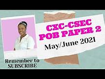 Video thumbnail for CXC-CSEC Principles of Business Paper 2 - May/June 2021