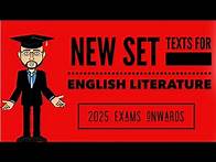 Video thumbnail for New Set Texts for AQA English Literature (2025 exams onwards)