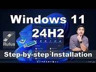 Video thumbnail for Windows 11 24H2: Step-by-Step Installation Guide (Easy & Fast)