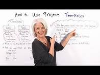 Video thumbnail for How to Use Project Templates - Project Management Training