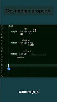 Video thumbnail for Learn css margin property #html #coding #margin #css #shorts #property