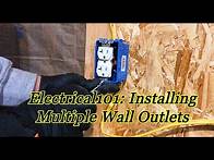 Video thumbnail for How to install and connect multiple wall outlets (Electrical 101)