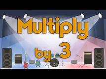 Video thumbnail for Multiply by 3 | Learn Multiplication | Multiply By Music | Jack Hartmann
