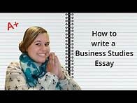 Video thumbnail for How to Write a Business studies Essay | Grade 10,11 and 12 | Exam