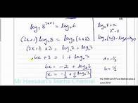 Video thumbnail for EDEXCEL IAL P2 new JUNE 2019 Q8 Exponential Equations and Logarithms