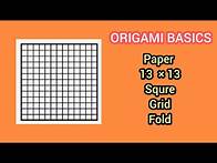 Video thumbnail for how to make 13×13 square paper grid|How to fold paper 13×13 Square grid|square Grid |origami Basics