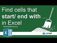 Video thumbnail for Excel Find & Replace with wildcard characters (* and ?)