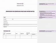 Video thumbnail for Procedure for Addressing Risks and Opportunities [ISO 9001 templates]