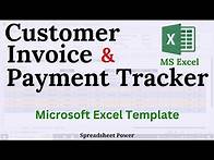 Video thumbnail for Customer Invoice and Payment Tracking Dynamic Template in Excel🔥