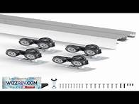 Video thumbnail for Bypass Door Hardware 5ft Bypass Closet Door Track Kit for 2 Door Review