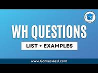 Video thumbnail for Wh Questions in English | Types And Examples