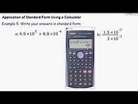 Video thumbnail for Standard Form using Calculator
