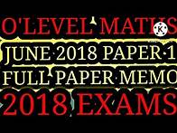 Video thumbnail for O'level Mathematics June 2018 Paper 1 Zimsec Full Paper and Memo ‎@Maths Zone African Motives