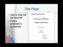 Video thumbnail for Biology 150 Lab Report Title Page