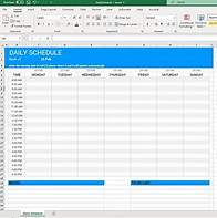 Video thumbnail for Hourly/daily/weekly Schedule Template - Excel - Etsy