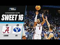 Video thumbnail for Alabama vs. BYU - Sweet 16 NCAA tournament extended highlights