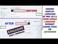 Video thumbnail for How to Change Display Language of Windows 11 Home Single Language Without Format or Reinstall