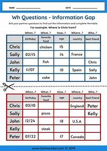 Video thumbnail for Wh Questions Worksheets | ESL Worksheets | Games4esl