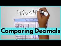 Video thumbnail for How to Compare Decimals Using a Place Value Chart | Teaching Elementary Math