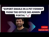 Video thumbnail for How to export emails in a PST format from the Microsoft 365 Admin portal