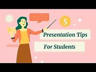 Video thumbnail for 5 Presentation Tips for Students w/Templates