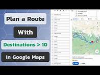 Video thumbnail for How to Add More Than 10 Destinations in Google Maps | Route with More than 10 Stops