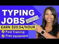 Video thumbnail for 2 Data Entry Work From Home Jobs Hiring Immediately!