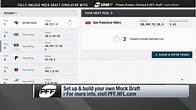 Video thumbnail for Chahrouri, Renner demonstrate PFF's mock draft simulator