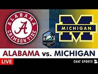Video thumbnail for Alabama vs. Michigan Live Streaming Scoreboard on ESPN, Play-By-Play, Highlights | ReliaQuest Bowl
