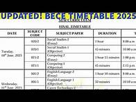 Video thumbnail for THE NEW 2025 BECE TIMETABLE