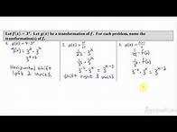 Video thumbnail for AP Precalculus – 2.4 Exponential Function Manipulation