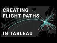 Video thumbnail for How to create flight paths in Tableau by drawing lines & points on a map with MAKEPOINT and MAKELINE