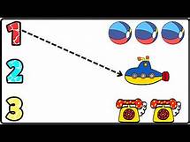Video thumbnail for Count and Match the Objects | math worksheet for nursery class | 123 numbers |toppo kids