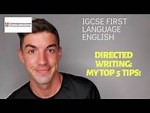 Video thumbnail for iGCSE First Language English - Directed Writing: MY TOP 5 TIPS!