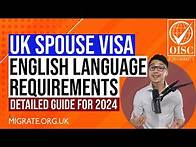 Video thumbnail for UK Spouse Visa English Language Requirement 2024 - A Detailed Guide