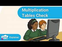Video thumbnail for Multiplication Tables Check for Year 4